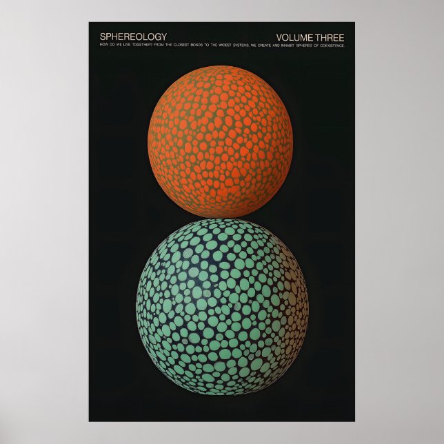 Impressão Artística de Esfera Geométrica Moderna M (Frente)