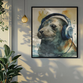 Impressão artística de fones de ouvido da fábrica 