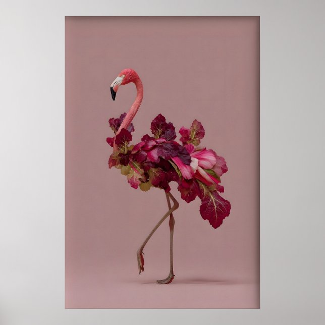 Impressão Artística de Salada de Flamingo – Botâni (Frente)