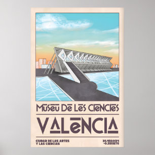 Impressão Artística de Valência Geometria Ousada,