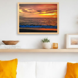 Impressão Artística do Pôr do Sol em Puerto Vallar