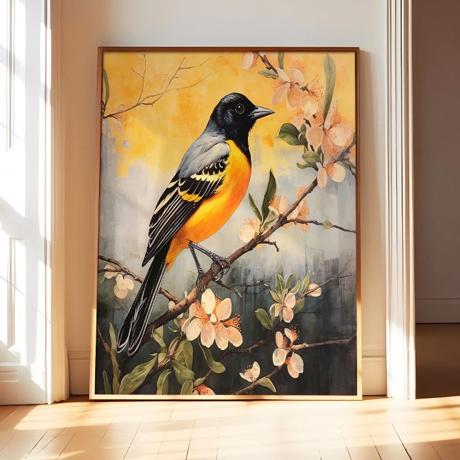 Impressão artística do poster do Baltimore Oriole, (Criador carregado)