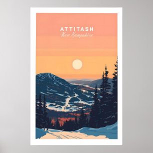 Impressão Attitash New Hampshire 1
