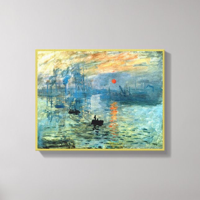 Impressão Aumento do sol por Claude Monet (Frente)
