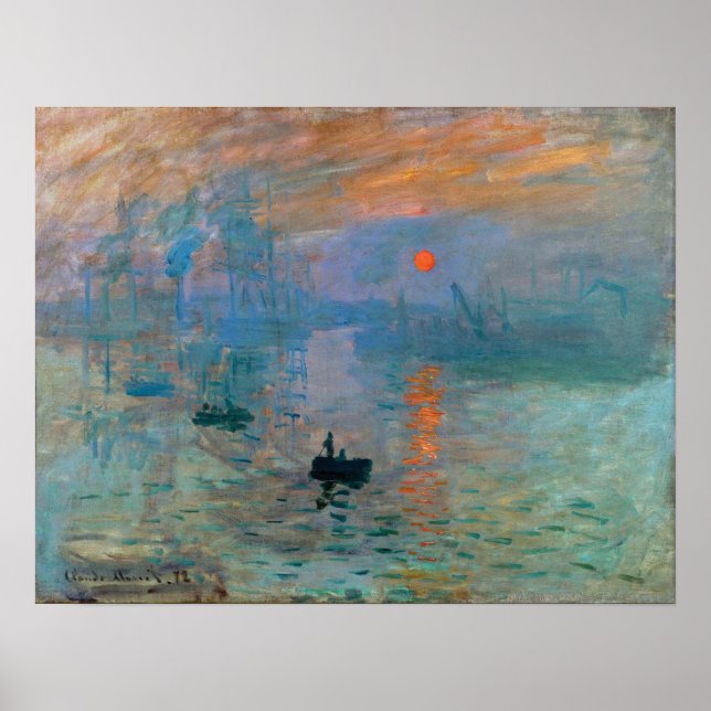 Impressão Aumento do sol por Claude Monet (Frente)