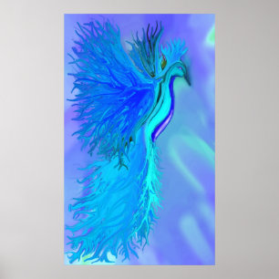 Impressão azul de Phoenix