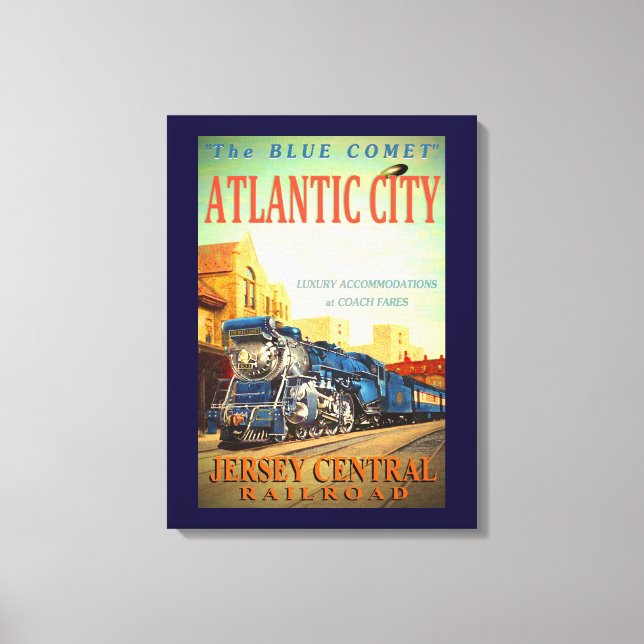 Impressão azul do comboio com cometa (Frente)