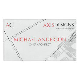 Impressão azul minimalista do arquiteto