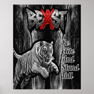 Impressão BEAST Tiger, Cartaz de Valor em Papel (S