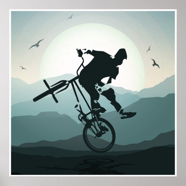 Impressão Bmx Poster - Bmx Bike - Poster Bmx (Frente)
