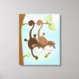 Impressão bonito da arte das canvas de dois