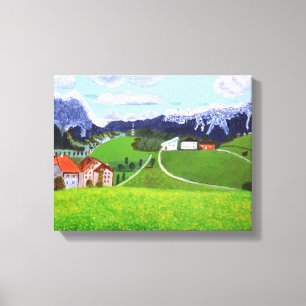Impressão bonito das canvas de Noruega