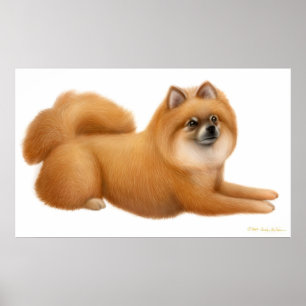 Impressão bonito do filhote de cachorro de