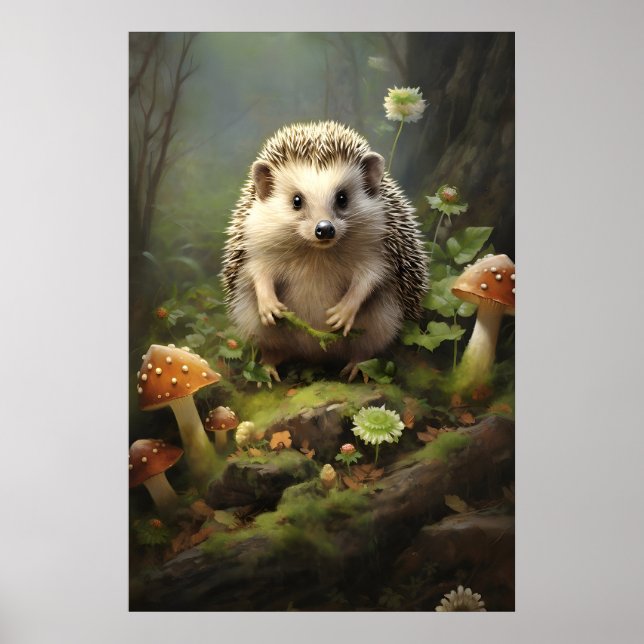 Impressão Botânica de Ourico, Animal Forestcore (Frente)