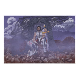 Impressão brilhante Arcanel Michael 28"X18,67"