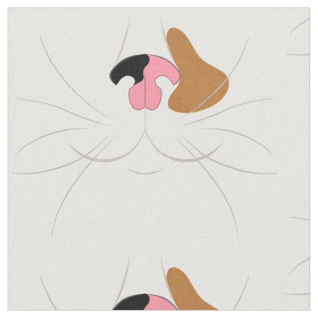 Impressão Calico Cat Novelty Tecido Grande (Detalhe)