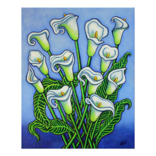 Impressão Calla Lily Dreaming por Lisa Lorenz