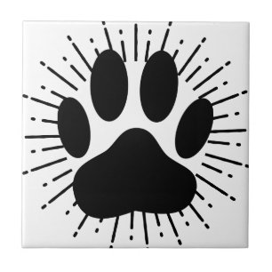 Impressão Canina E Estilo Vintage Azulejo De Raio