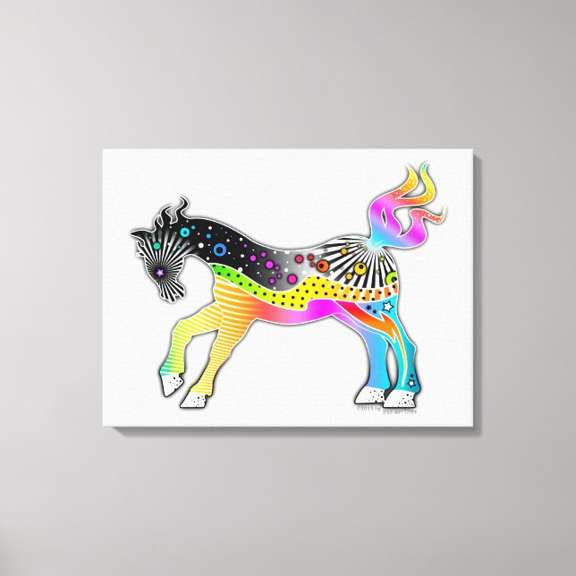 IMPRESSÃO CANVAS DE 18"X24" - CAVALO Pop (Frente)