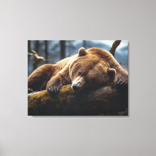Impressão CANVAS DE DE DORMIR COM URSO