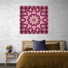 Impressão Canvas Faux Mandala 3