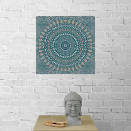 Impressão Canvas Faux Mandala 4