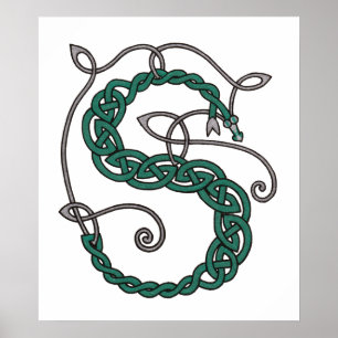 Impressão celta da letra S
