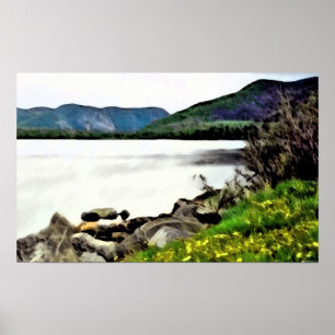 Impressão cénico das canvas de Terra Nova