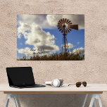 Impressão Cêntica Rural Ranhura Estreita<br><div class="desc">Um moinho de vento bonito,  usa para regar seu estoque,  gado,  ovelha etc. Uma decoração adicional para o seu país em casa!</div>