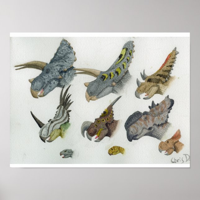 Impressão Ceratopsia (Frente)