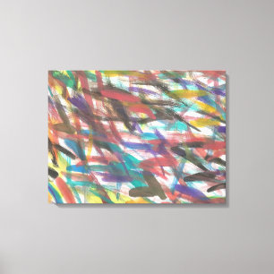 Impressão Colorida de Marcas do Pincel abstrato