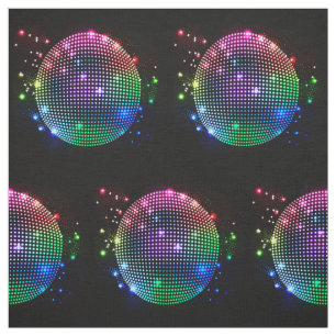Impressão colorido da bola do disco no tecido