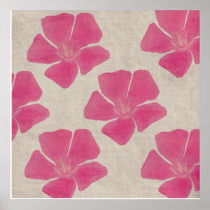 Impressão cor-de-rosa da flor