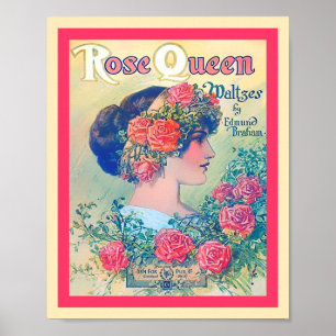 Impressão cor-de-rosa do cobrir das valsas da