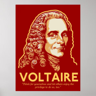Impressão customizável de Voltaire