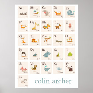 IMPRESSÃO da ABC Animal Nursery