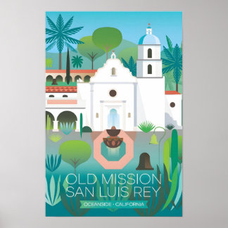 Impressão da Antiga Missão San Luis Rey