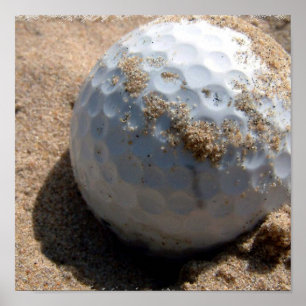 Impressão da armadilha de areia do golfe