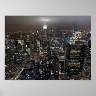 Impressão da arquitectura da cidade de New York d
