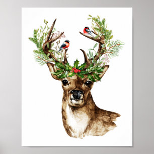 Impressão da arte da parede do Natal de Boho