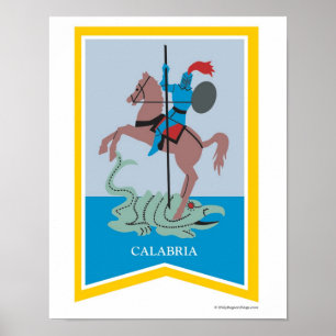 Impressão da arte da região de Calabria Italia