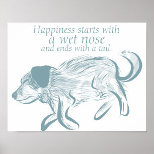 Impressão da arte das citações do cão, impress