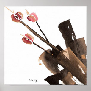 Impressão da arte das tulipas três