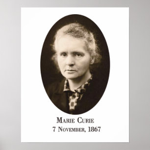 Impressão da arte de Marie Curie