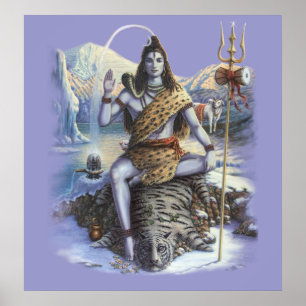 Impressão da arte de Shiva Mahadev