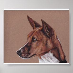Impressão da arte do cão de Basenji