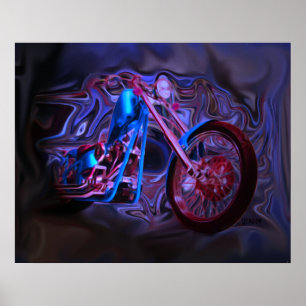 Impressão da arte do cavaleiro de noite