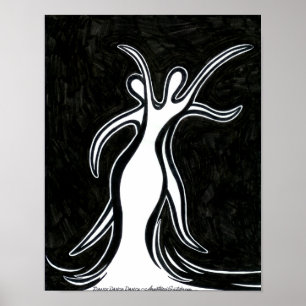 Impressão da arte do duo da dança