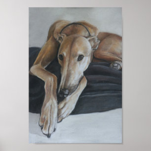Impressão da arte do galgo