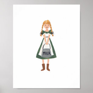Impressão da arte do Milkmaid